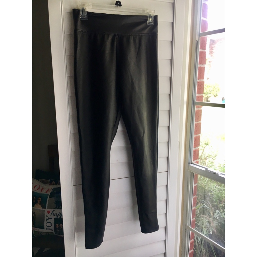 BLACK LEATHER LEGGINGS